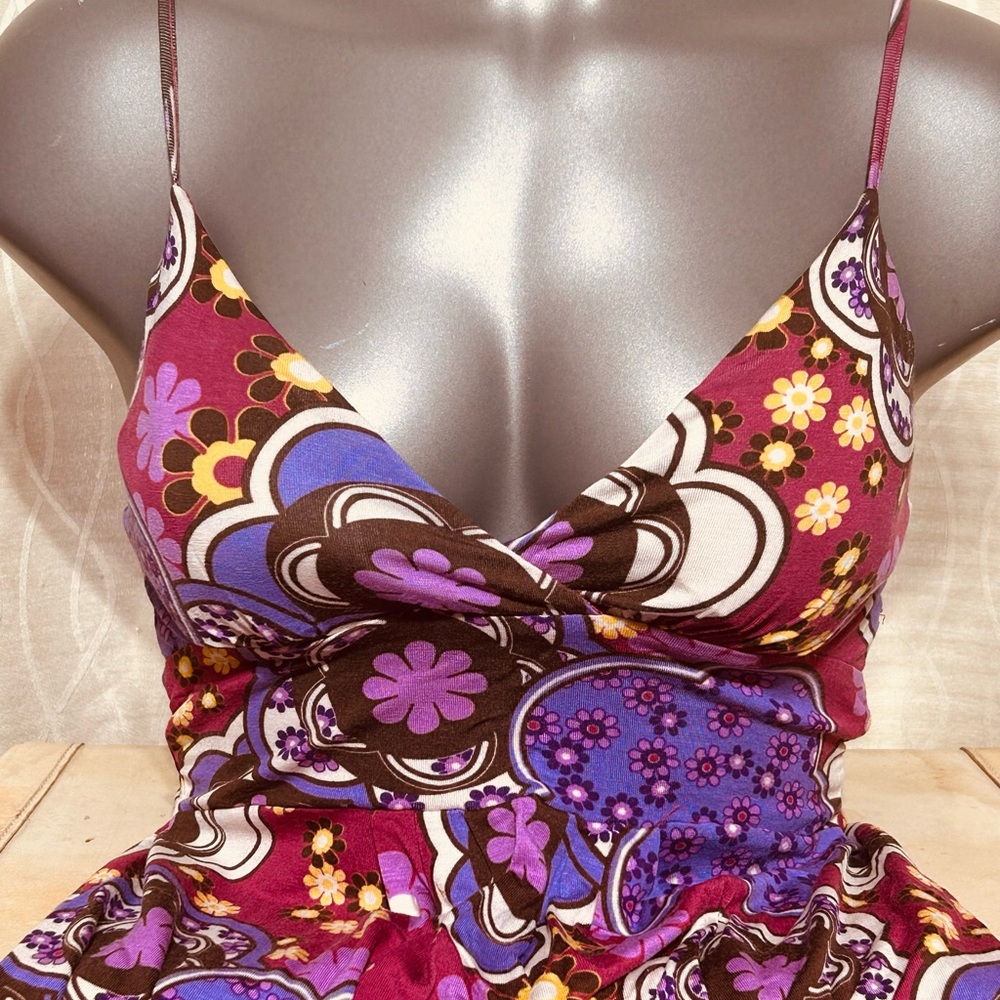 Seductions Brand Sundress or Tanktini Top 1960’s 1970’s Vibe - Picture 2 of 9